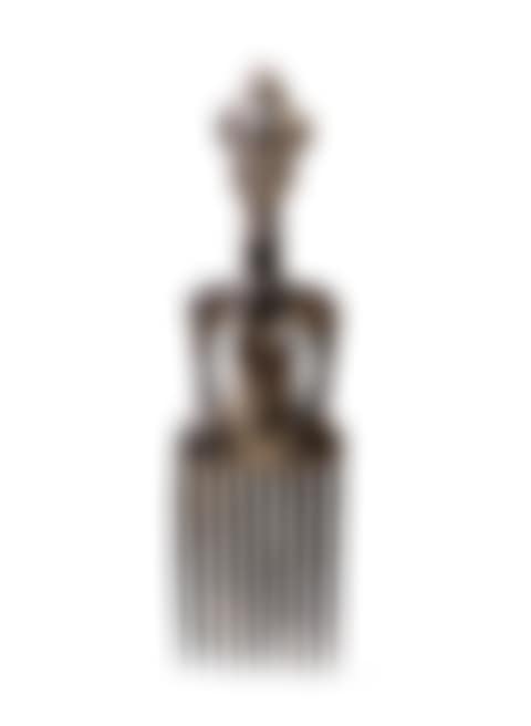 Peigne à figure féminine, Baulé, Côte d'Ivoire | Baule comb with a feminine effigy, Ivory Coast (preview)