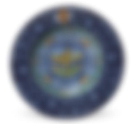 A FAENZA MAIOLICA ARMORIAL DATED BERETTINO-GROUND DISH (preview)