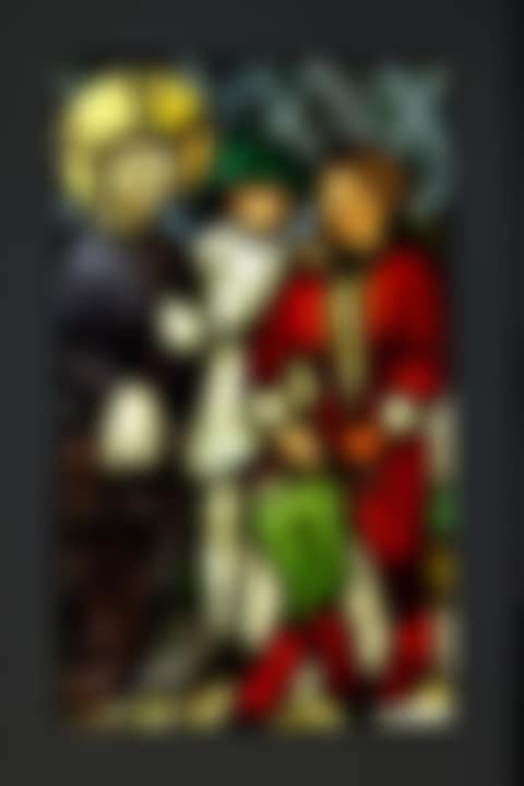 Stained Glass Panel of Christ before Pontius Pilate (preview)