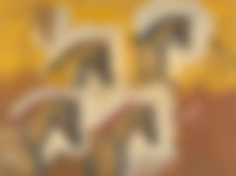 Study of horses heads, probably Rufus and Master Munn for My Wife, My Horse and Myself (preview)
