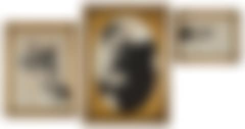 Flower Thrower Triptych (Grey) (preview)