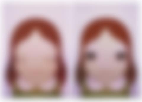 Cosmic Girls: Eyes Opened / Eyes Closed: two prints (preview)