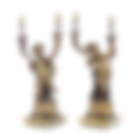 A pair of late 19th century French gilt bronze twin branch candelabra (preview)