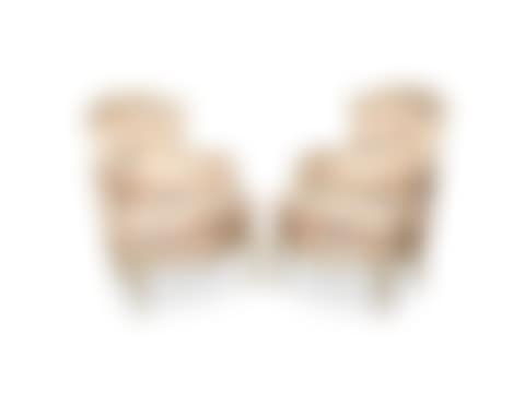 A pair of French early 20th century painted bergeres in the Louis XV style (2) (preview)