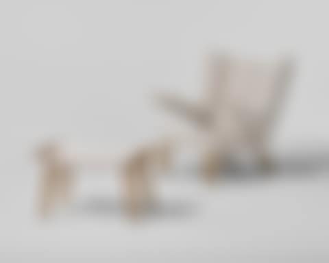 RARE 'BEAR' CHAIR AND OTTOMAN (preview)