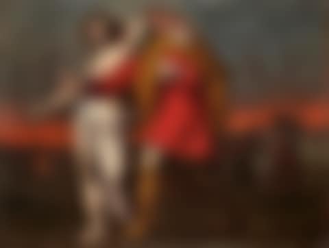 Lot and his daughters fleeing the destruction of Sodom (preview)