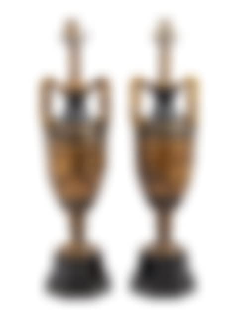 A Pair of Neoclassical Cast Metal Urn-Form Table Lamps (preview)