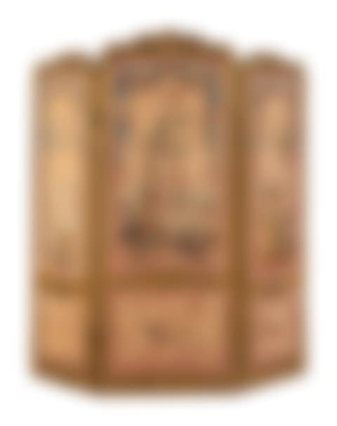 A French Tapestry-Inset Giltwood Three-Panel Floor Screen (preview)