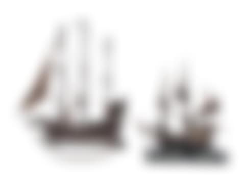 Two Dutch Silver Models of Galleons (preview)