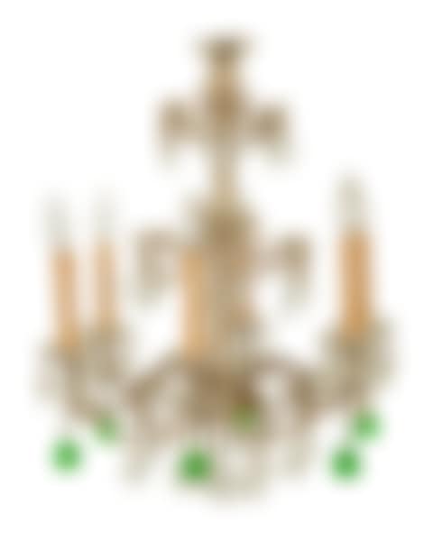 An Italian Beaded Gilt Metal Chandelier (preview)