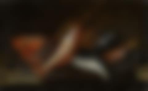 Still life of fish and a lobster on a platter, on a stone ledge (preview)