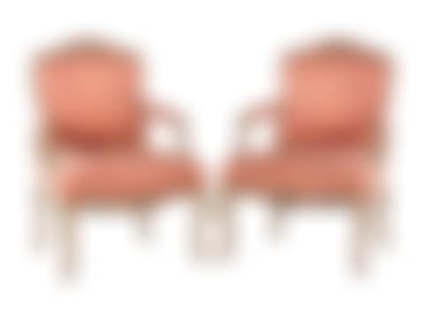A Pair of Louis XV Style Painted Fauteuils (preview)