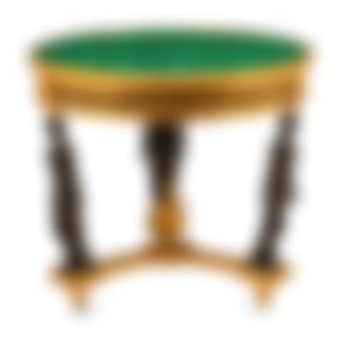 An Empire Style Gilt and Patinated Bronze Malachite-Top Table (preview)