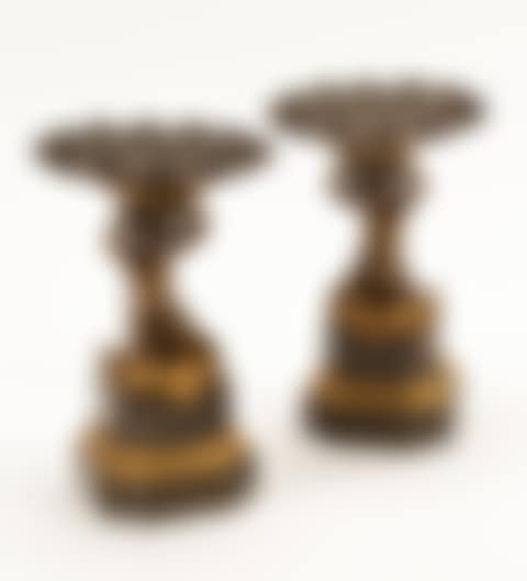 A Pair of French Gilt and Patinated Bronze Tazze (preview)