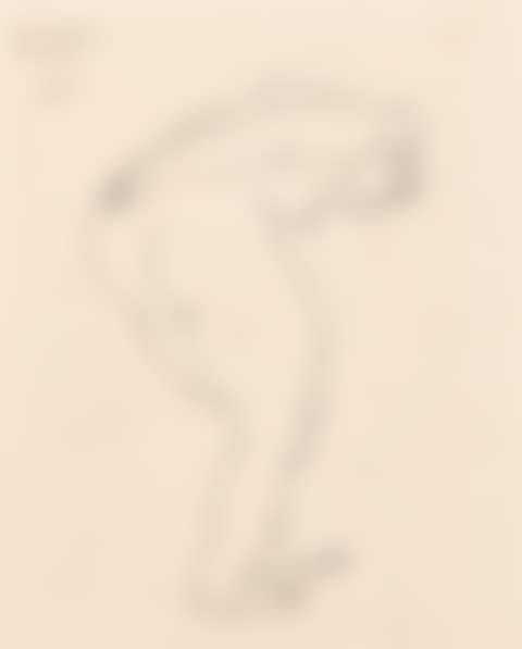 Nude Bending Forward; Untitled (Nude Torso) (verso) (preview)