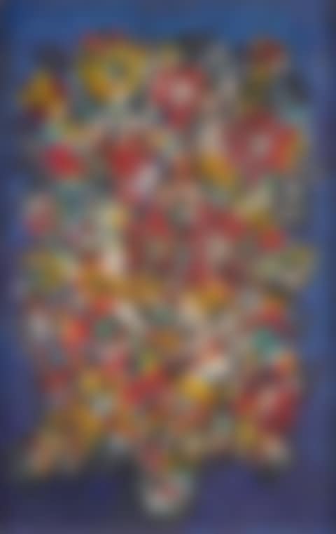 Flores con fondo azul (preview)