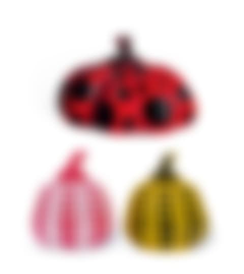 Naoshima Pumpkin; Pumpkin (yellow/black); Pumpkin (white/red) (Set of three pieces) (preview)