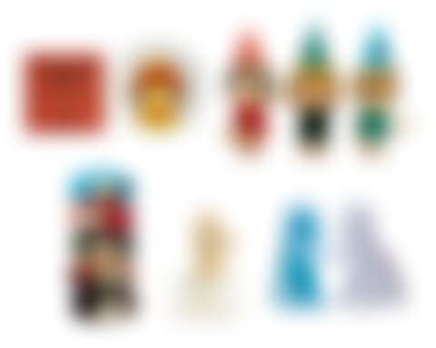 Let’s Talk about Glory Plate; 123 Drumming Girls; Dolly Candy Jar; Pup Cup; Aomori Dog Saving Jar (White and Blue) (Set of twelve pieces) (preview)