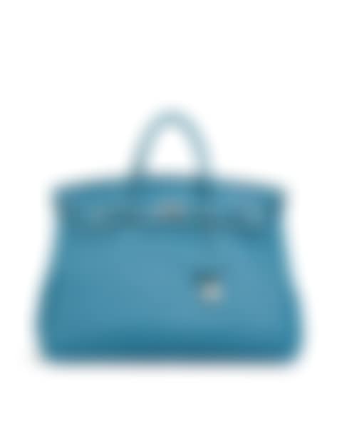 Hermès: Blue Jean Birkin 50 With Palladium Hardware (preview)