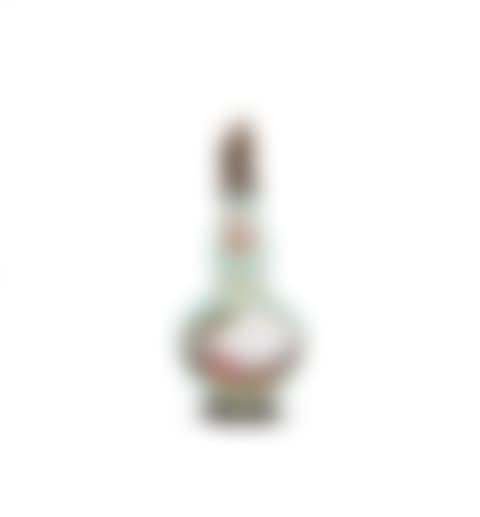 A Meissen turquoise-ground silver-mounted scent bottle (preview)