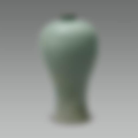 Celadon Prunus Vase with Incised Lotus Design (preview)