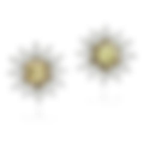 Pair of coloured diamond and diamond earrings (preview)
