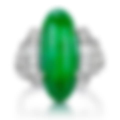 Jadeite and diamond ring (preview)