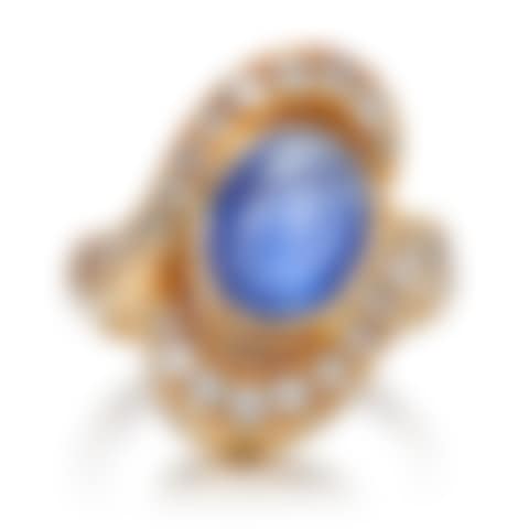 possibly by René Boivin | Sapphire and diamond ring (preview)