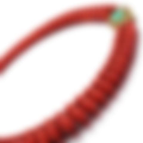 Coral bead, jade and ruby necklace (preview)