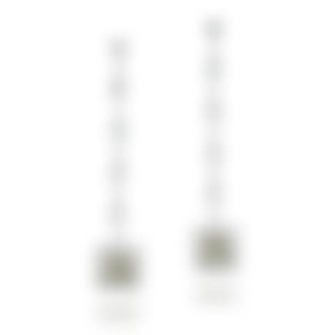 Pair of coloured diamond and diamond earrings (preview)