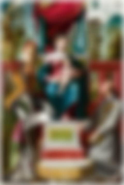 The Virgin and Child enthroned with a bishop saint and Saint Francis | 《聖母與聖嬰加冕，主教聖人及聖方濟各在旁》 (preview)