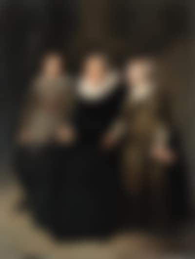 Portrait of seated lady, with her son and her daughter (preview)