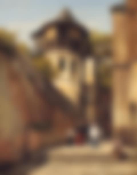 Family in sunlit street (preview)