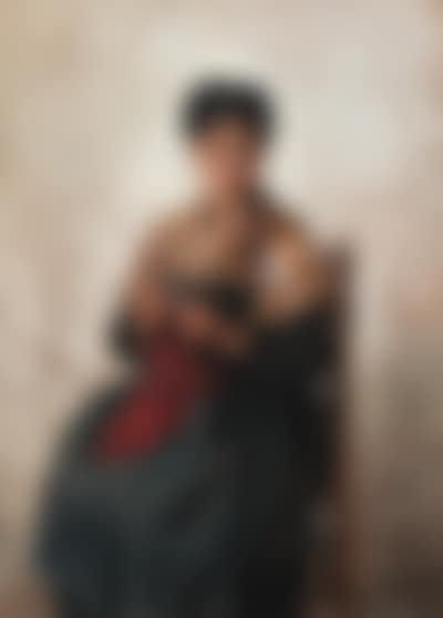 Jeune femme tricotant (preview)