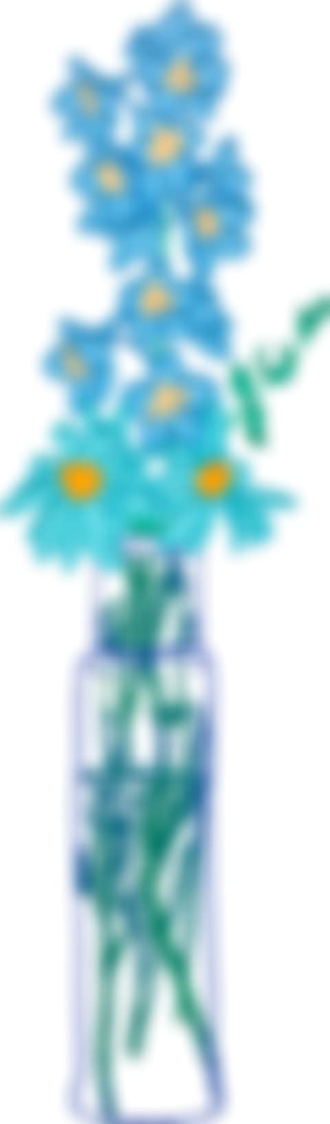 Delphinium and Daisies (W.P.I. E19) (preview)