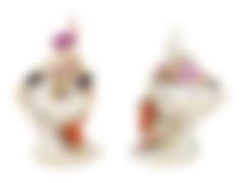 A Pair of Meissen Porcelain Figural Salts (preview)