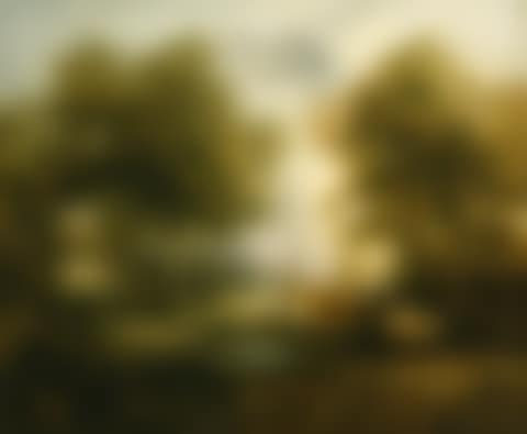 Wooded landscape with herdsmen, cows, sheep near pool (preview)