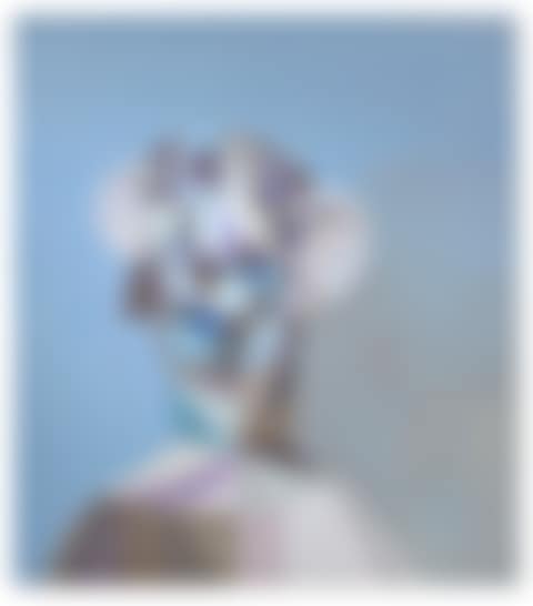 Portrait Composition in Blue and Grey (preview)