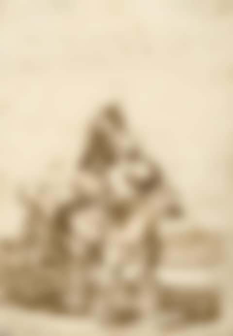 A horse covering a she-donkey, while straddling a monk riding it (preview)