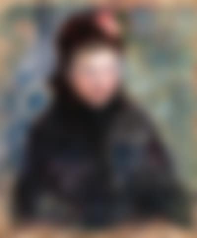 Susan in toque trimmed with two roses (preview)