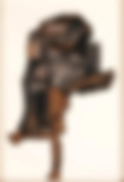 Street fragment with car and girl walking (preview)