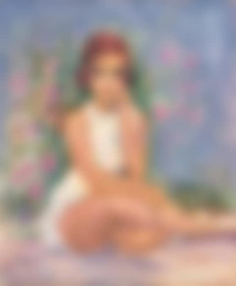 Portrait d'une jeune fille assise (preview)