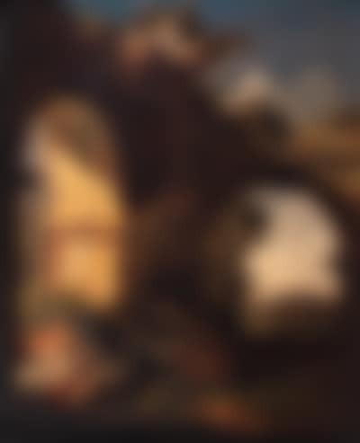 Shepherd by classical ruin (preview)