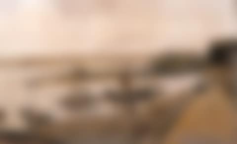 Ships on the Waal at Woudrichem, Loevenstein castle beyond (preview)