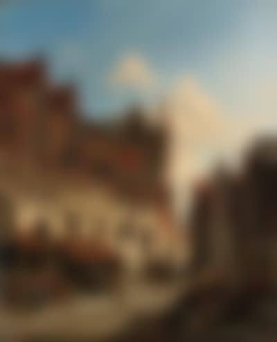 Morning in busy market (preview)