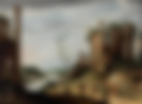 A River Landscape with Classical Ruins, Shepherds, and Shepherdesses and their Flock (preview)