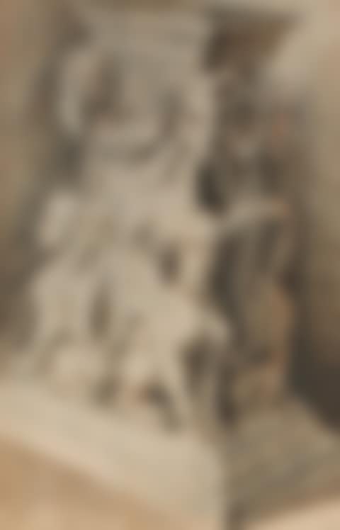 Design for pedestal with harpies and ram's masks (preview)