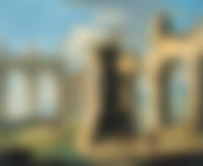 Architectural capriccio with classical ruins and figures (preview)