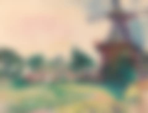 Landscape with windmill (preview)