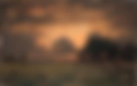 Sunset over the Barbizon plain (preview)